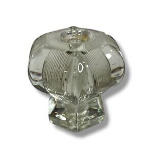 Glass Antique Drawer Knob Pull Clear 39mm 1.5" No Hardware